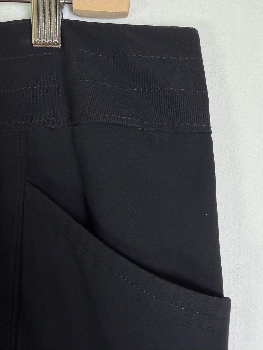 Mossimo Stretch Women’s Black Pencil Skirt Size 14 Career Office Business Casual - Picture 3 of 8